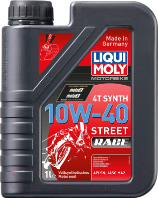 Моторное масло Liqui Moly Motorbike 4T Synth Street Race 10W40 / 20753 (1л)