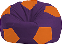 Бескаркасное кресло Flagman Мяч Стандарт М1.1-33 (фиолетовый/оранжевый) - 
