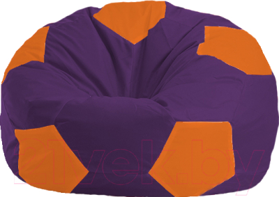 Бескаркасное кресло Flagman Мяч Стандарт М1.1-33 (фиолетовый/оранжевый)