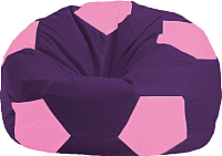 Бескаркасное кресло Flagman Мяч Стандарт М1.1-32 (фиолетовый/розовый) - 