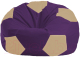 Бескаркасное кресло Flagman Мяч Стандарт М1.1-73 (фиолетовый/светло-бежевый) - 
