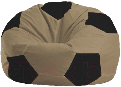 Бескаркасное кресло Flagman Мяч Стандарт М1.1-77 (бежевый/чёрный)