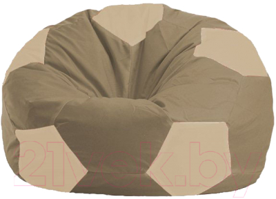 Бескаркасное кресло Flagman Мяч Стандарт М1.1-87 (бежевый/светло-бежевый)