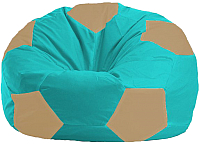 Бескаркасное кресло Flagman Мяч Стандарт М1.1-289 (бирюзовый/бежевый) - 