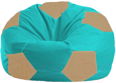 Бескаркасное кресло Flagman Мяч Стандарт М1.1-289 (бирюзовый/бежевый)