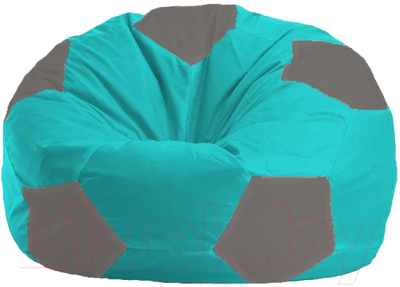 Бескаркасное кресло Flagman Мяч Стандарт М1.1-292 (бирюзовый/серый)