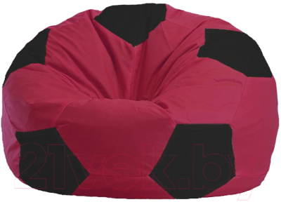 Бескаркасное кресло Flagman Мяч Стандарт М1.1-299 (бордовый/чёрный)