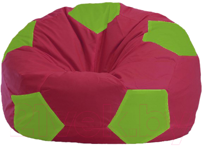Бескаркасное кресло Flagman Мяч Стандарт М1.1-305 (бордовый/салатовый)