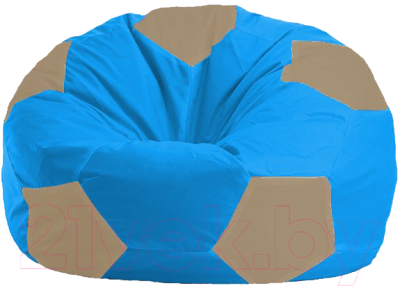 Бескаркасное кресло Flagman Мяч Стандарт М1.1-275 (голубой/бежевый)