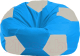 Бескаркасное кресло Flagman Мяч Стандарт М1.1-282 (голубой/белый) - 