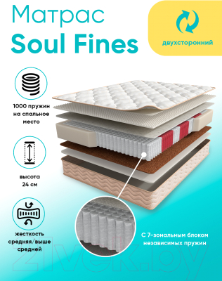 Купить Матрас Askona Soul Fines 120x200  