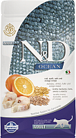 Сухой корм для кошек Farmina N&D Low Grain Ocean Codfish & Orange (10кг) - 