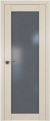 Дверь межкомнатная ProfilDoors Классика 2.19U 70x200 (магнолия сатинат/стекло графит)