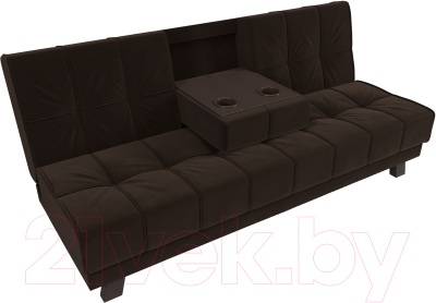 Изображение товара Диван Лига Диванов Винсент 182 (микровельвет, коричневый)