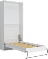 Шкаф-кровать трансформер Макс Стайл Kart 18мм 90x200 (белый базовый W908 ST2) - 