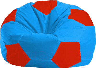 Бескаркасное кресло Flagman Мяч Стандарт М1.1-279 (голубой/красный)