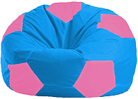 Бескаркасное кресло Flagman Мяч Стандарт М1.1-277 (голубой/розовый) - 
