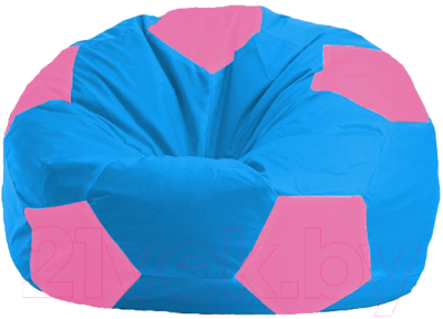 Бескаркасное кресло Flagman Мяч Стандарт М1.1-277 (голубой/розовый)
