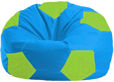Бескаркасное кресло Flagman Мяч Стандарт М1.1-276 (голубой/салатовый)