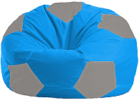 Бескаркасное кресло Flagman Мяч Стандарт М1.1-274 (голубой/серый) - 
