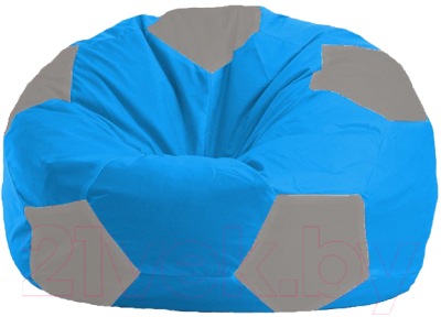 Бескаркасное кресло Flagman Мяч Стандарт М1.1-274 (голубой/серый)