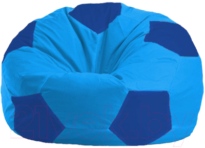 Бескаркасное кресло Flagman Мяч Стандарт М1.1-273 (голубой/синий)