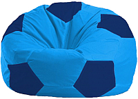 Бескаркасное кресло Flagman Мяч Стандарт М1.1-272 (голубой/темно-синий) - 