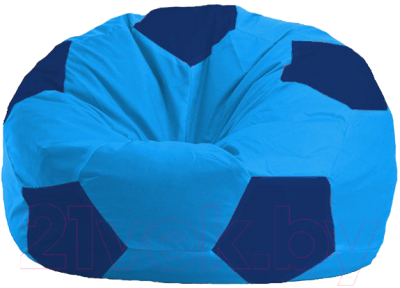 Бескаркасное кресло Flagman Мяч Стандарт М1.1-272 (голубой/темно-синий)