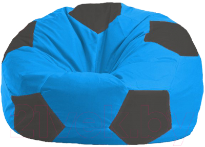 Бескаркасное кресло Flagman Мяч Стандарт М1.1-267 (голубой/черный)