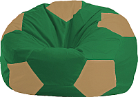Бескаркасное кресло Flagman Мяч Стандарт М1.1-237 (зеленый/бежевый) - 