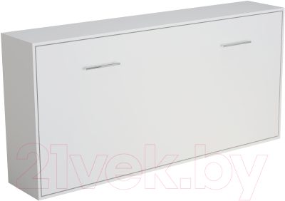 Шкаф-кровать трансформер Макс Стайл Wave 18мм 90x200 (белый базовый W908 ST2)