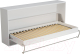 Шкаф-кровать трансформер Макс Стайл Wave 18мм 90x200 (белый базовый W908 ST2) - 