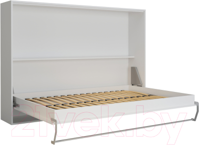 Шкаф-кровать трансформер Макс Стайл Wave 18мм 140x200 (белый базовый W908 ST2)