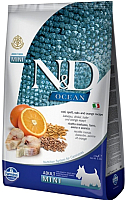 Сухой корм для собак Farmina N&D Low Grain Ocean Codfish&Orange Adult Mini (2.5кг) - 