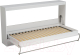 Шкаф-кровать трансформер Макс Стайл Strada 18мм 90x200 (белый базовый W908 ST2) - 