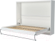 Шкаф-кровать трансформер Макс Стайл Wave 36мм 140x200 (белый базовый W908 ST2) - 