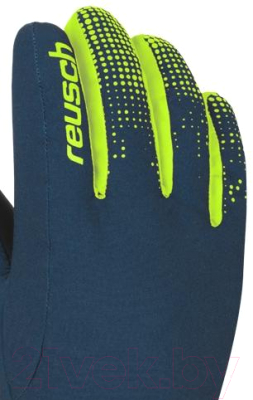 Перчатки лыжные Reusch Xaver R-Tex XT Junior Dress / 4761209 468 (р-р 4.5, Blue/Neon)