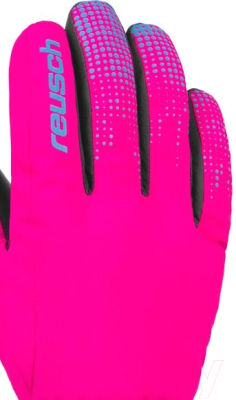 Перчатки лыжные Reusch Xaver R-Tex XT Junior / 4761209 303 (р-р 4, Pink Glo/Bachelor Button)