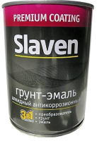 Эмаль Slaven Ультра по ржавчине RAL3009 (1.2кг, красно-коричневый) - 
