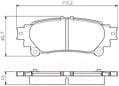 Тормозные колодки Bosch 0986495174