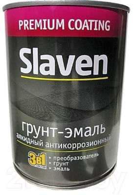 Эмаль Slaven Ультра по ржавчине RAL7012 (1.2кг, серый)