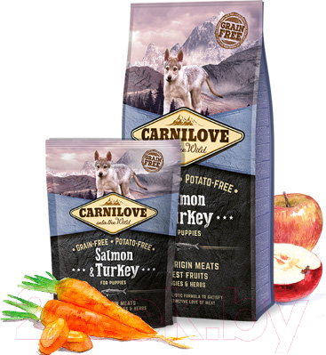 Сухой корм для собак Carnilove Salmon & Turkey for puppies / 150815 (12кг)