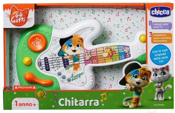 Музыкальная игрушка Chicco Гитара. 44 Котенка / 99181