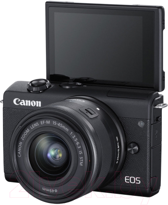 Беззеркальный фотоаппарат Canon EOS M200 EF-M IS STM Kit 15-45mm / 3699C010 (черный)