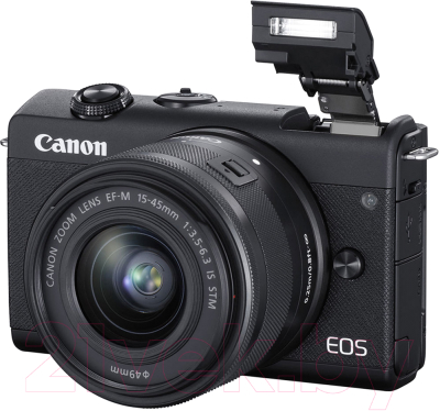 Беззеркальный фотоаппарат Canon EOS M200 EF-M IS STM Kit 15-45mm / 3699C010 (черный)