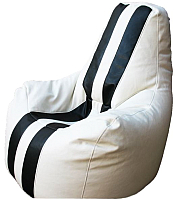 Бескаркасное кресло Flagman Спортинг С2.3-03 (белый/черный) - 