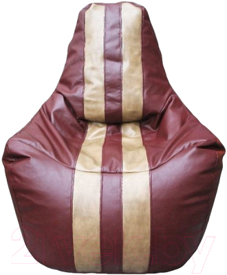 Бескаркасное кресло Flagman Спортинг С2.3-04 (коричневый/бордовый)