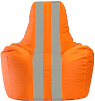 Бескаркасное кресло Flagman Спортинг С2.1-03 (оранжевый/серый) - 