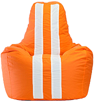 Бескаркасное кресло Flagman Спортинг С2.1-04 (оранжевый/белый) - 