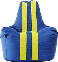 Бескаркасное кресло Flagman Спортинг С2.1-05 (синий/желтый) - 